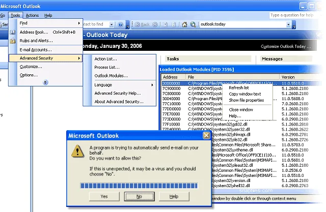 Advanced Security for Outlook Capture d'écran 1