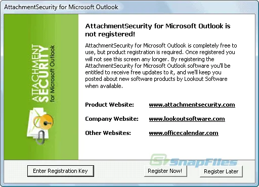 Attachment Security for Outlook Capture d'écran 2