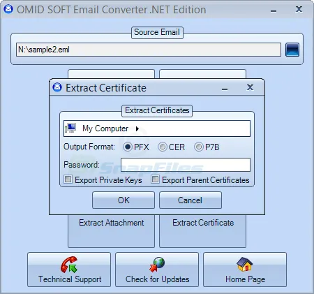 OmidSoft Email Converter Capture d'écran 2