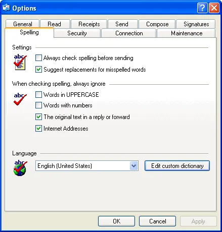 Spell Checker For OE Capture d'écran 2