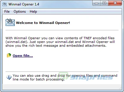 Winmail Opener Capture d'écran 1