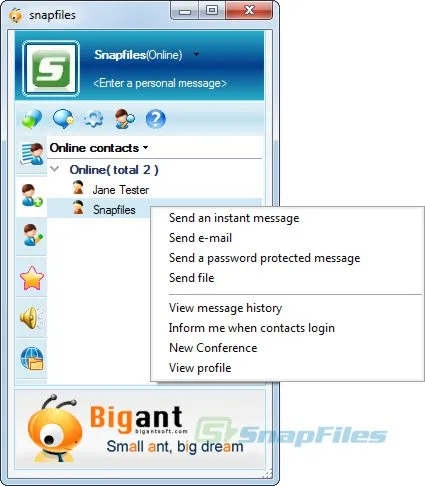 BigAnt Office Messenger Capture d'écran 1