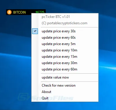 BITCOIN ticker Capture d'écran 2