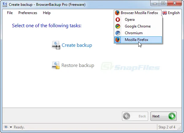 BrowserBackup Pro Capture d'écran 1