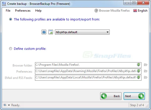 BrowserBackup Pro Capture d'écran 2