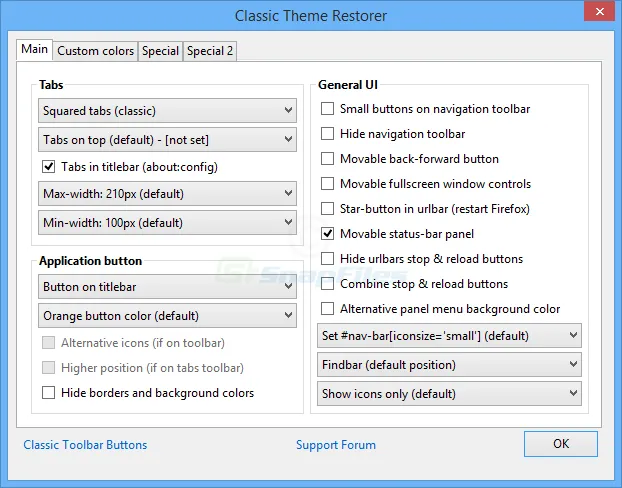 Classic Theme Restorer Capture d'écran 1