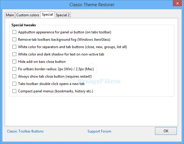 Classic Theme Restorer Capture d'écran 2