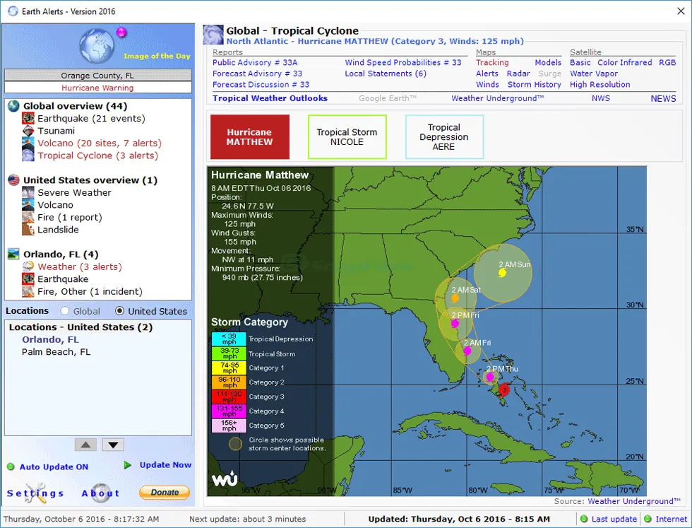 Earth Alerts Capture d'écran 1