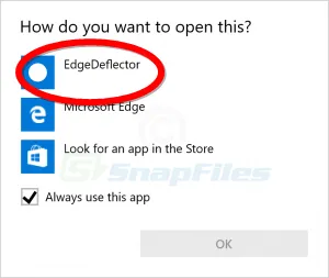 EdgeDeflector Capture d'écran 1