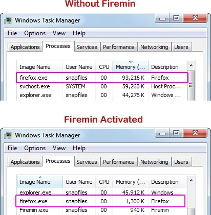 Firemin Capture d'écran 2