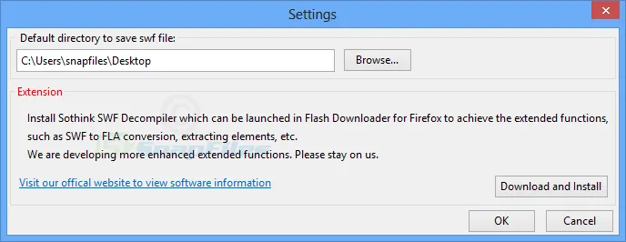 Flash Downloader for Firefox Capture d'écran 2