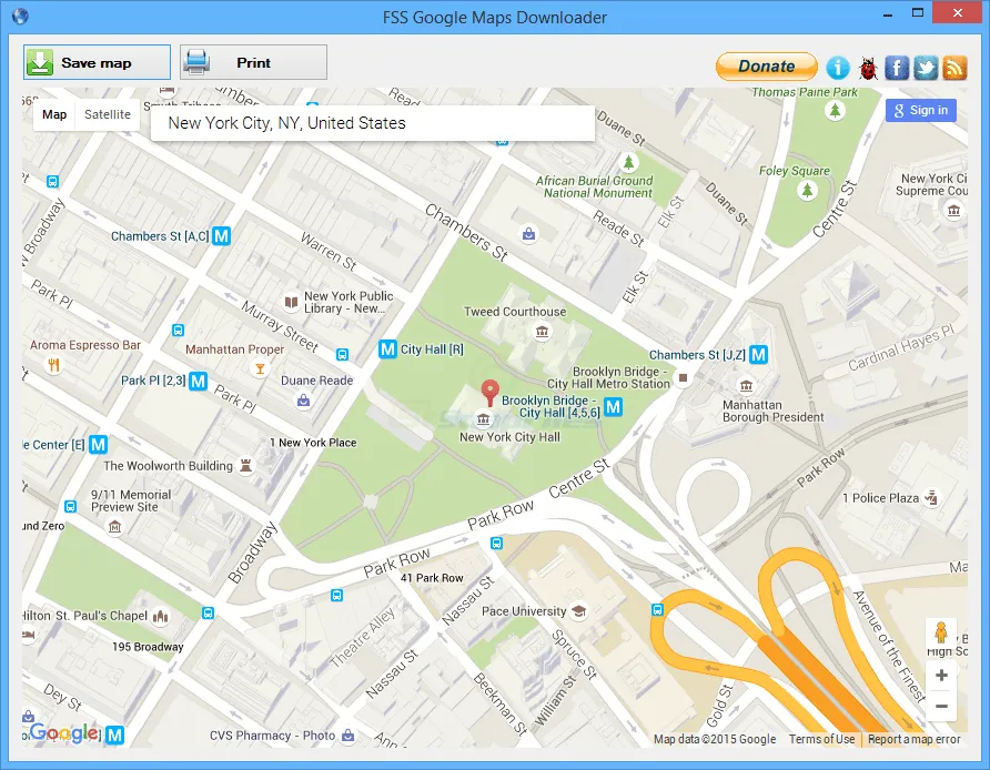 FSS Google Maps Downloader Capture d'écran 1