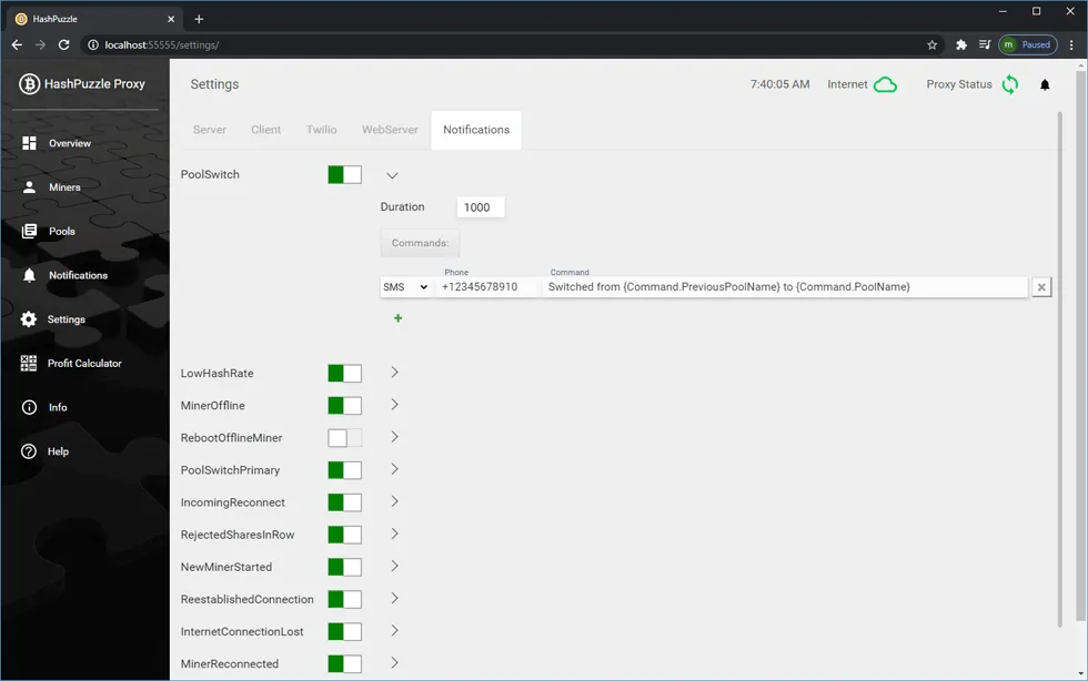 HashPuzzle Proxy Capture d'écran 2