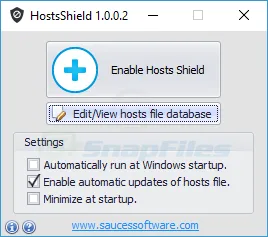 HostsShield Capture d'écran 1