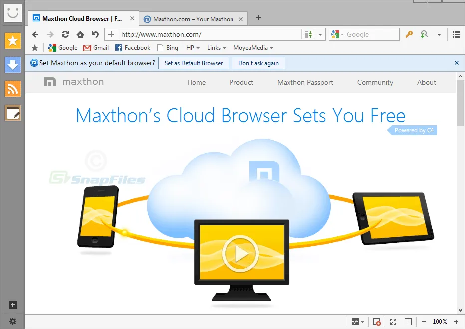 Maxthon Capture d'écran 1