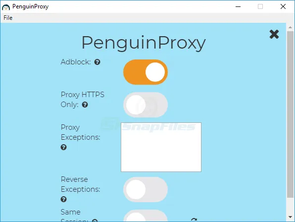 PenguinProxy Capture d'écran 2