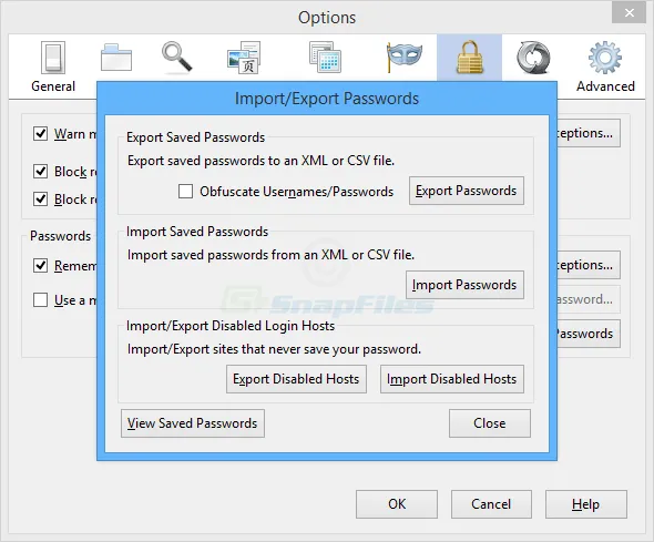 Firefox Password Exporter Capture d'écran 1