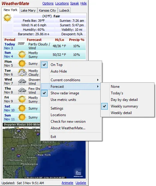 WeatherMate Capture d'écran 2