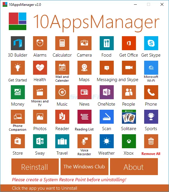 10AppsManager Capture d'écran 1