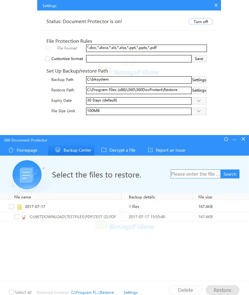 360 Document Protector Capture d'écran 2