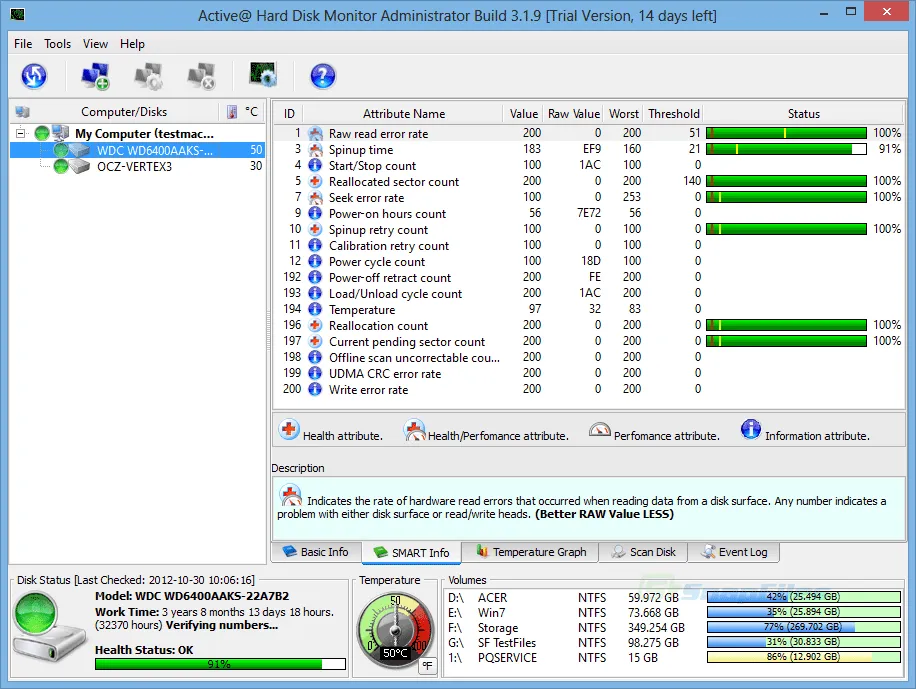 Active Hard Disk Monitor Capture d'écran 1