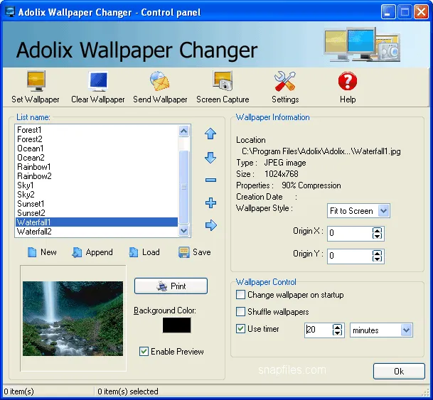 Adolix Wallpaper Changer Capture d'écran 1