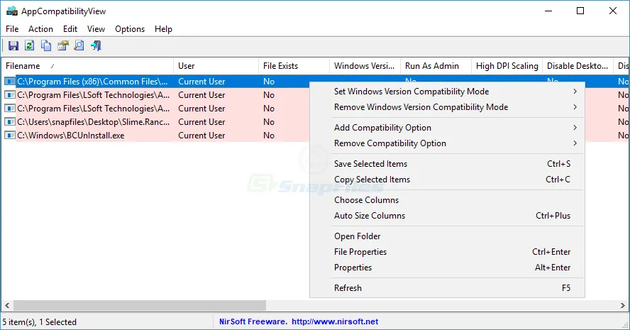 AppCompatibilityView Capture d'écran 1