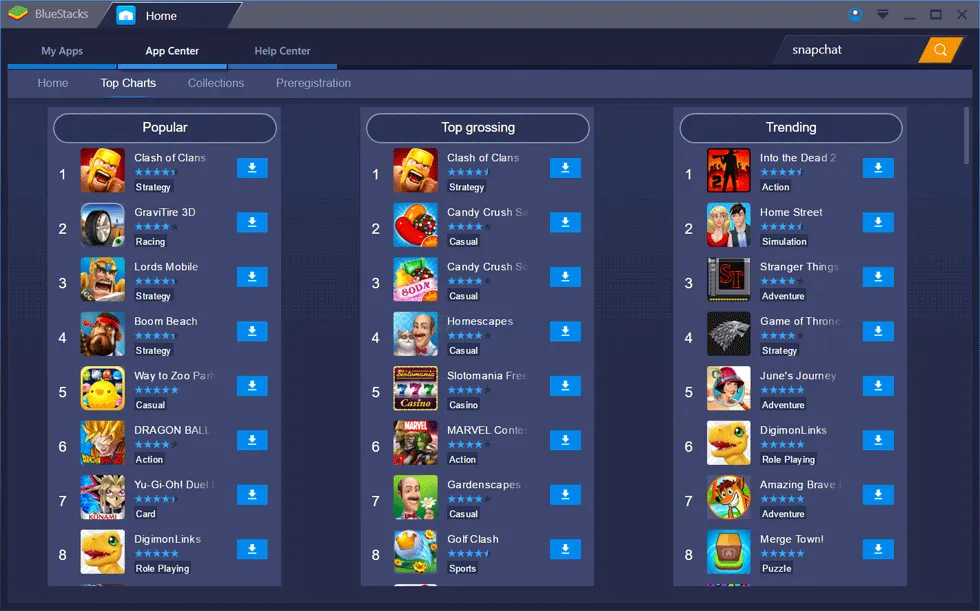 BlueStacks Capture d'écran 2