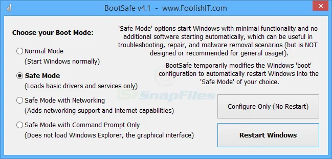 BootSafe Capture d'écran 1