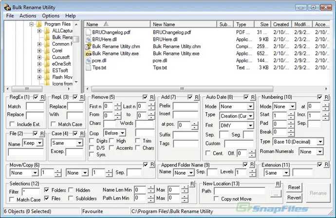 Bulk Rename Utility Capture d'écran 1