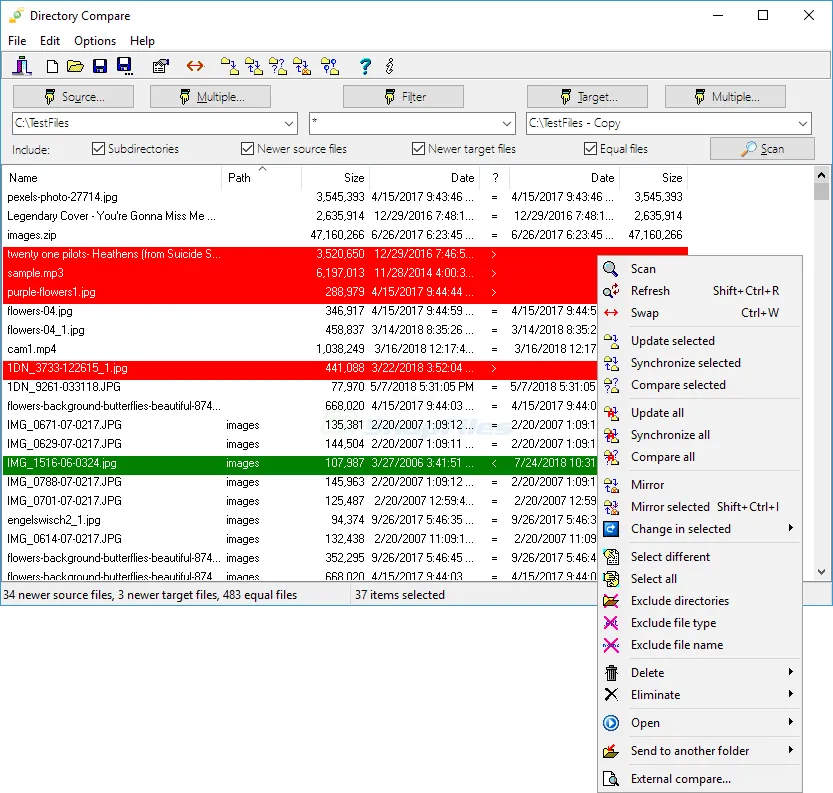 Directory Compare Capture d'écran 1