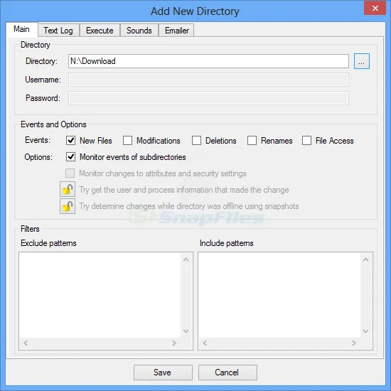 Directory Monitor Capture d'écran 2