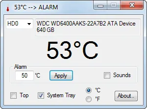 DiskAlarm Capture d'écran 1