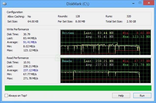 DiskMark Capture d'écran 1