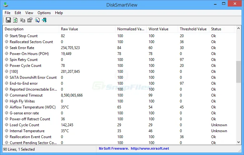 DiskSmartView Capture d'écran 1