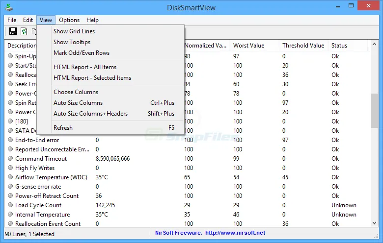 DiskSmartView Capture d'écran 2