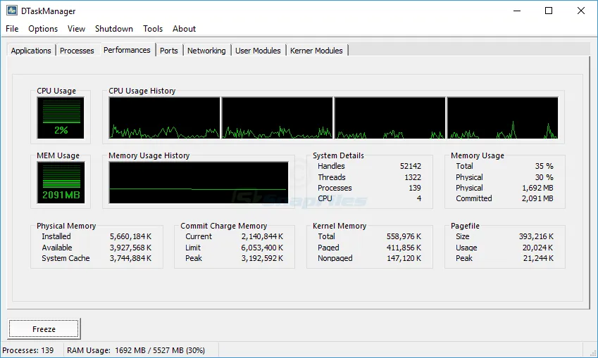 DTaskManager Capture d'écran 2