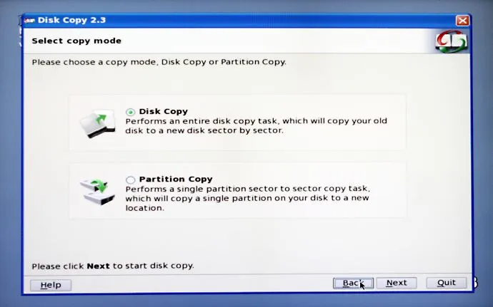 EaseUs Disk Copy Capture d'écran 1