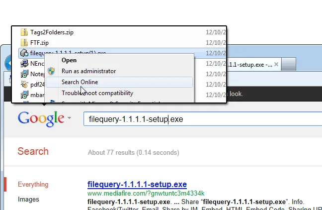 FileQuery Capture d'écran 1