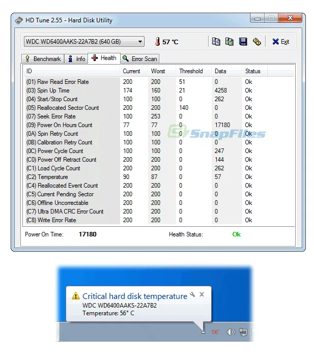 HD Tune Capture d'écran 2