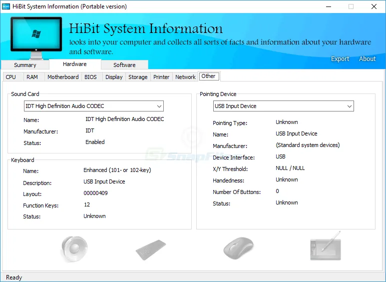 HiBit System Information Capture d'écran 2