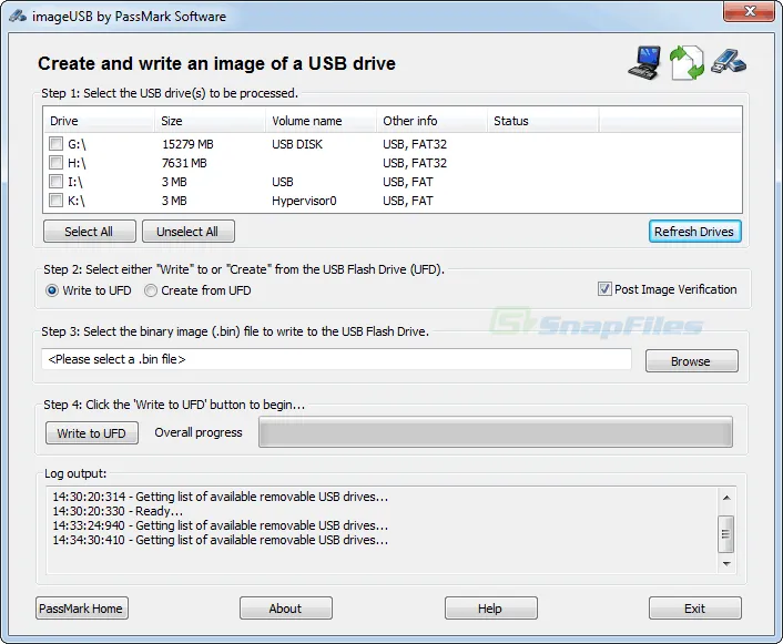 ImageUSB Capture d'écran 1