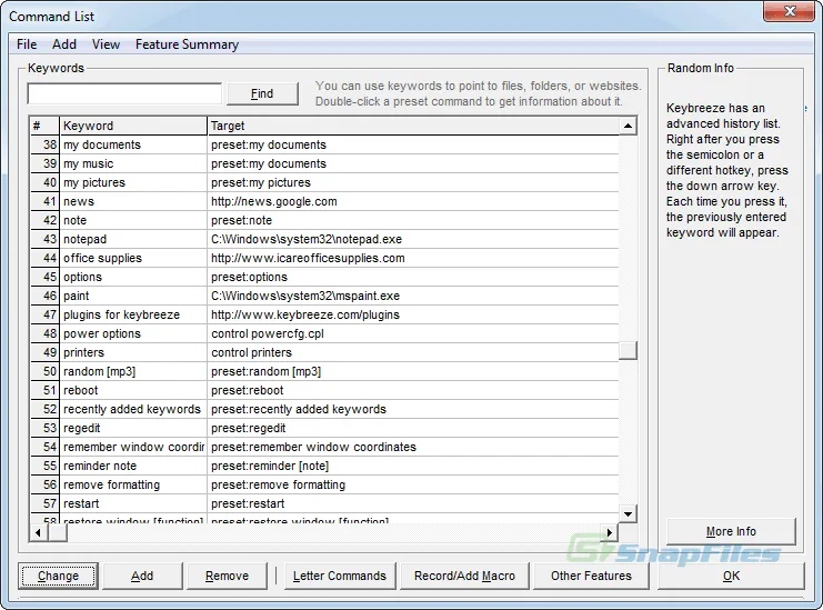 Keybreeze Capture d'écran 2