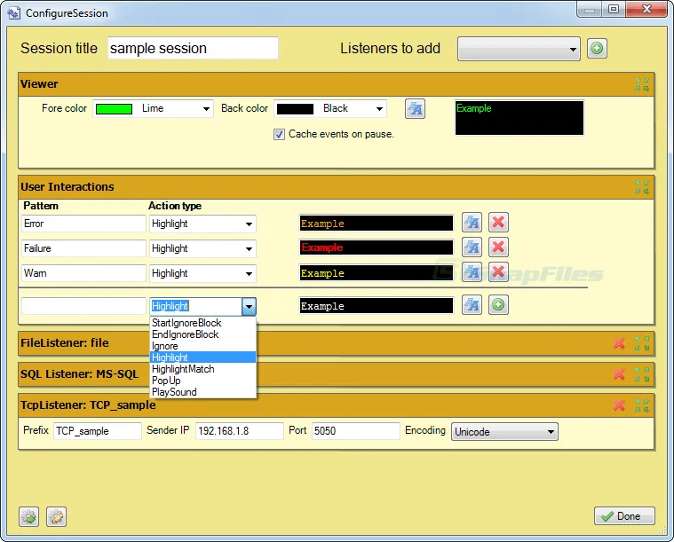 logview4net Capture d'écran 1