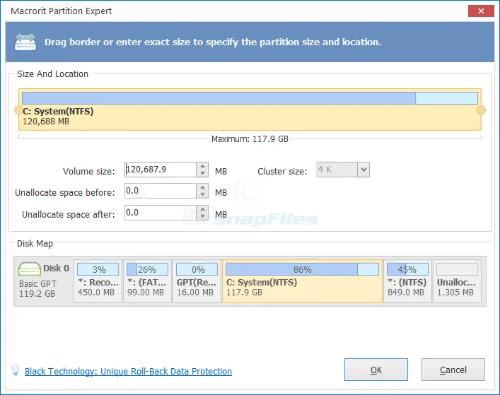 Macrorit Partition Expert Free Capture d'écran 2