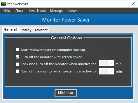 MpowerSaver Capture d'écran 1