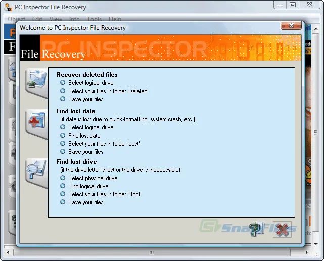 PC Inspector File Recovery Capture d'écran 2