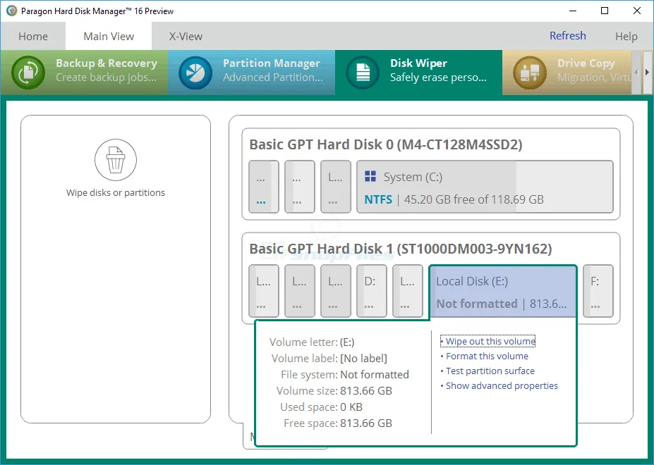 Free Hard Disk Manager (Preview) Capture d'écran 2