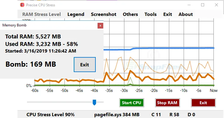 Precise CPU Stress Capture d'écran 2