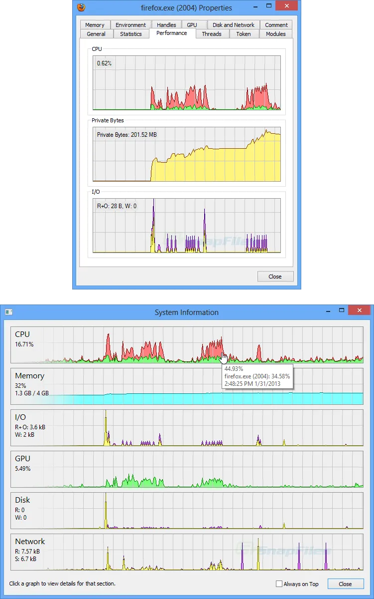 Process Hacker Capture d'écran 2